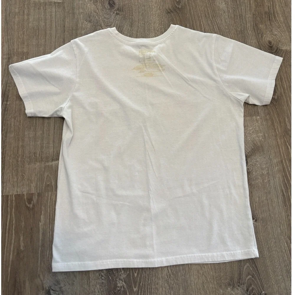 Tetris Graphic Tee White Retro‎ Rainbow Logo Shirt XXL Kids 18 Gamer Classic